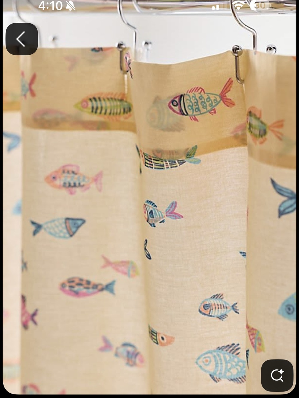 **ISO** Urban Outfitters Fish shower curtain